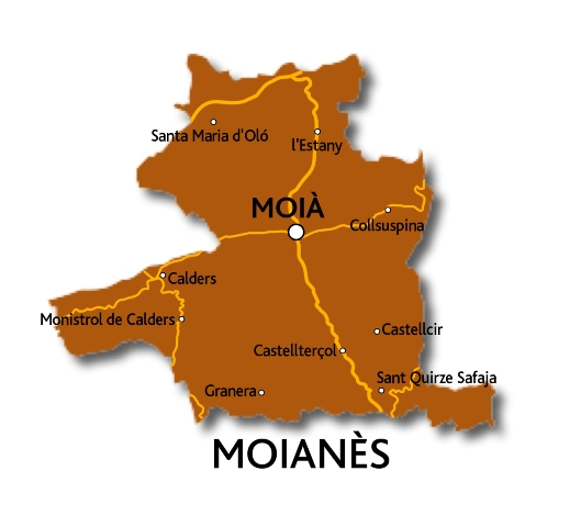 Mapa del Moianès